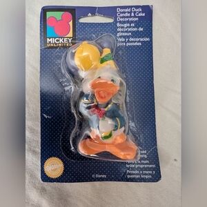 Wilton Mickey Unlimited Donald Duck Candle Vintage Cake Decoration 1996